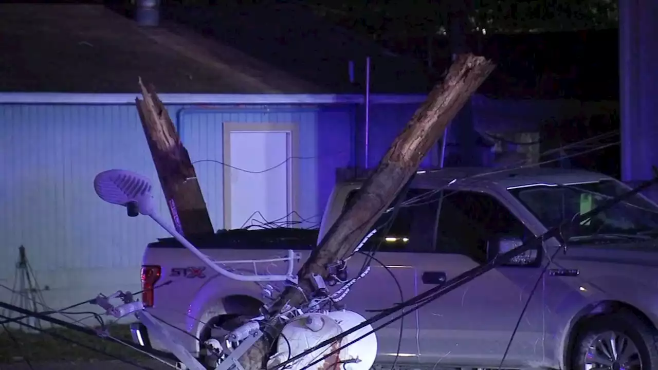 Driver who may have been intoxicated runs over women and knocks down power pole, HPD says