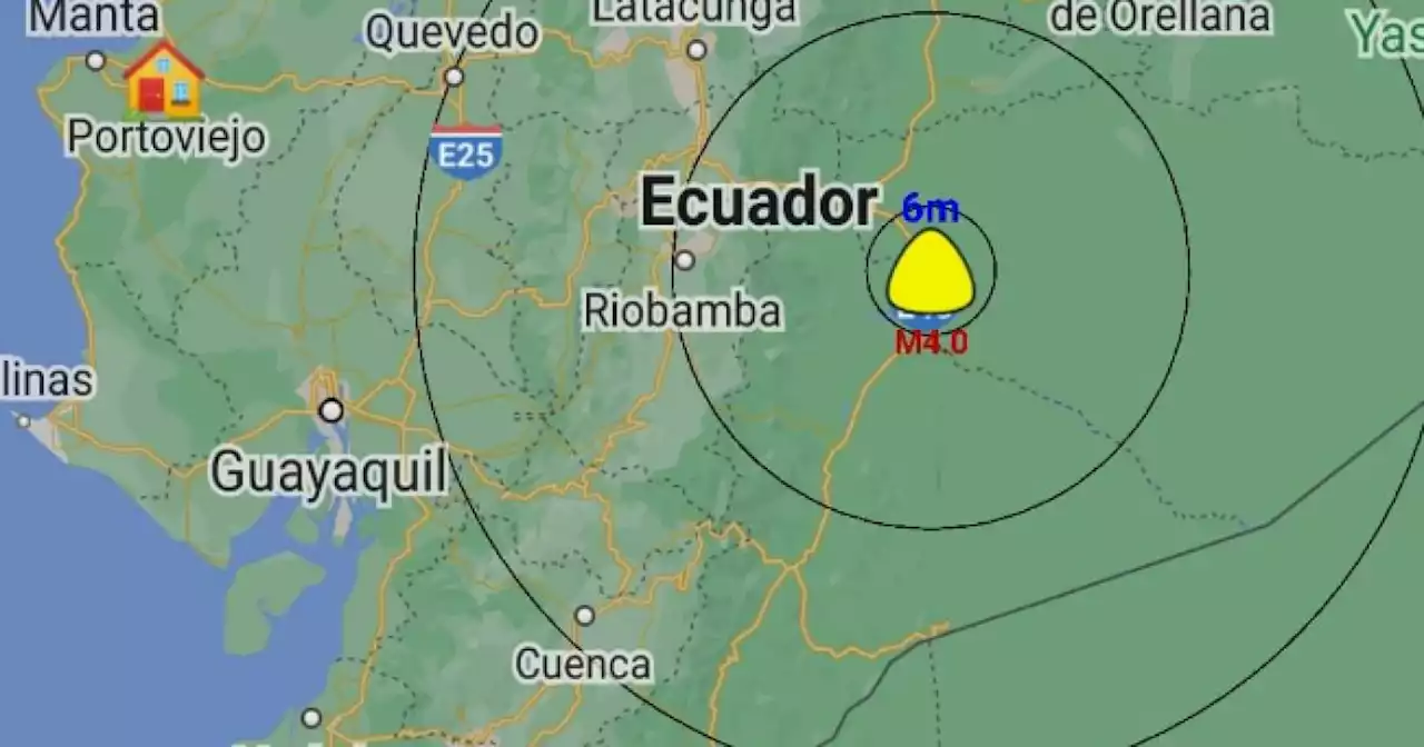 Sismo de magnitud 3.6 se registra en zona costera de Ecuador sin víctimas ni daños