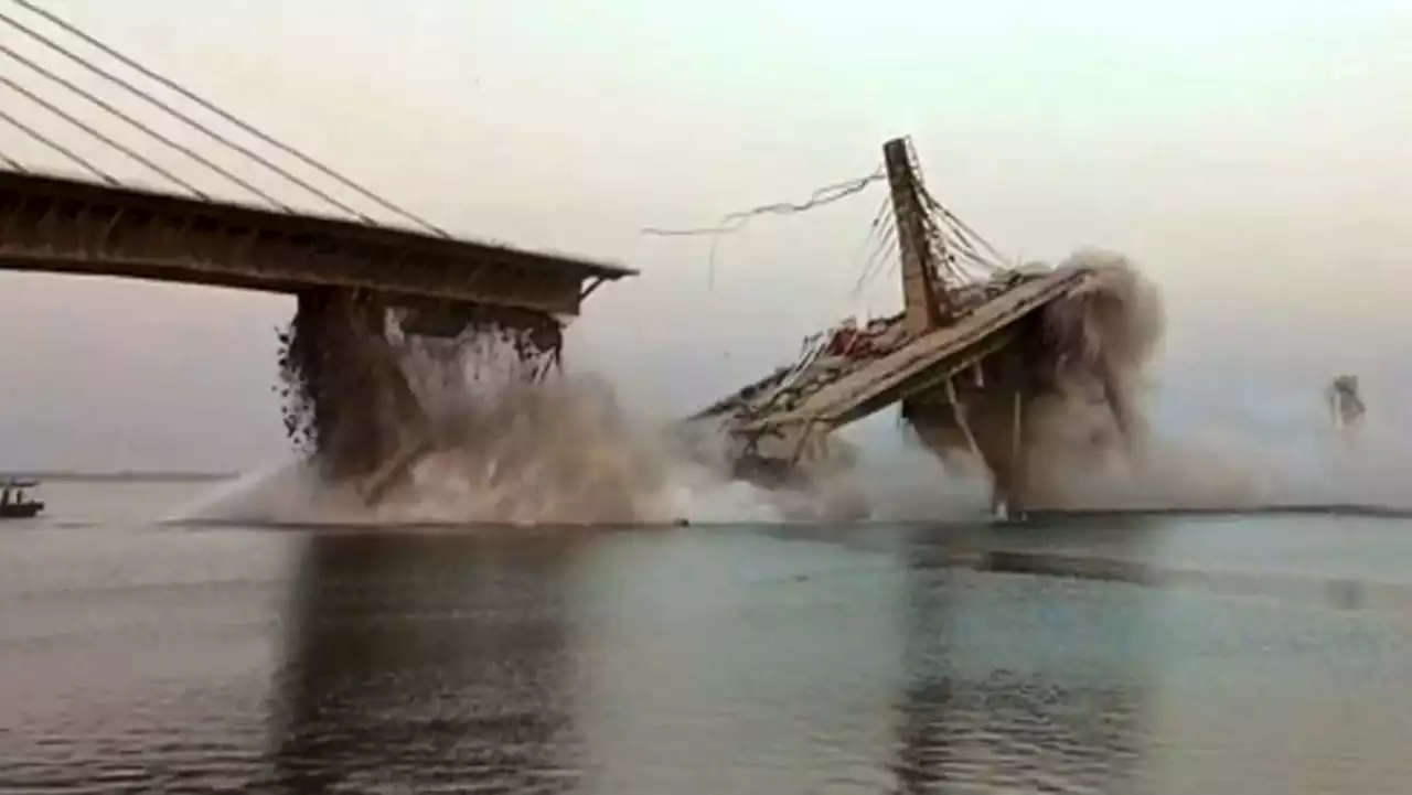 India suspension bridge collapses for a second time