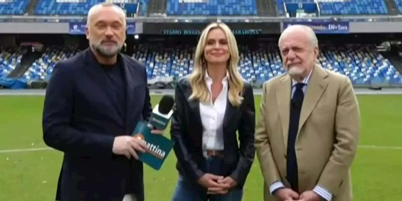 Napoli, De Laurentiis commenta l'ipotesi Mancini e svela un nuovo indizio