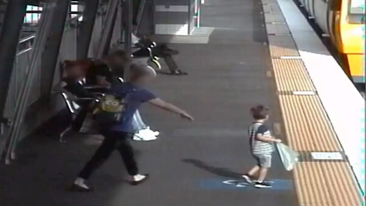 Safety campaign shows falls, close calls involving kids in train stations