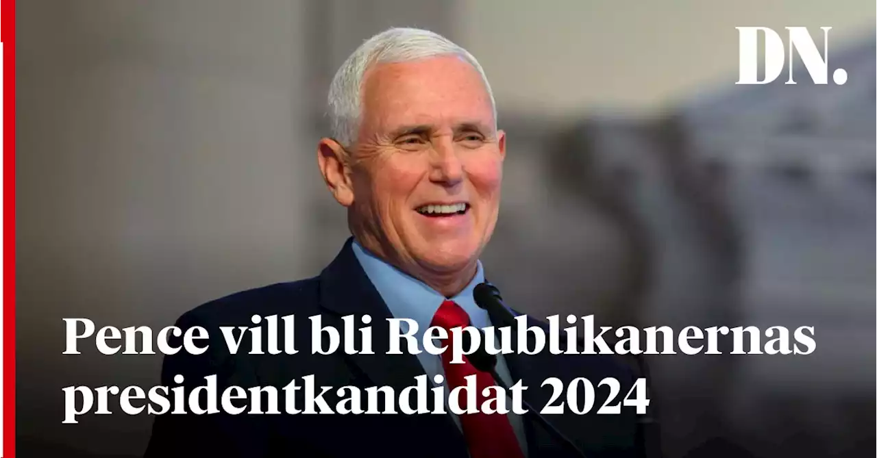 Pence vill bli Republikanernas presidentkandidat 2024