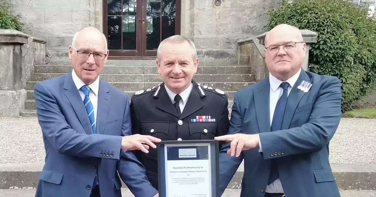 Tragic Scots cop who was murdered in the line of duty given top bravery award