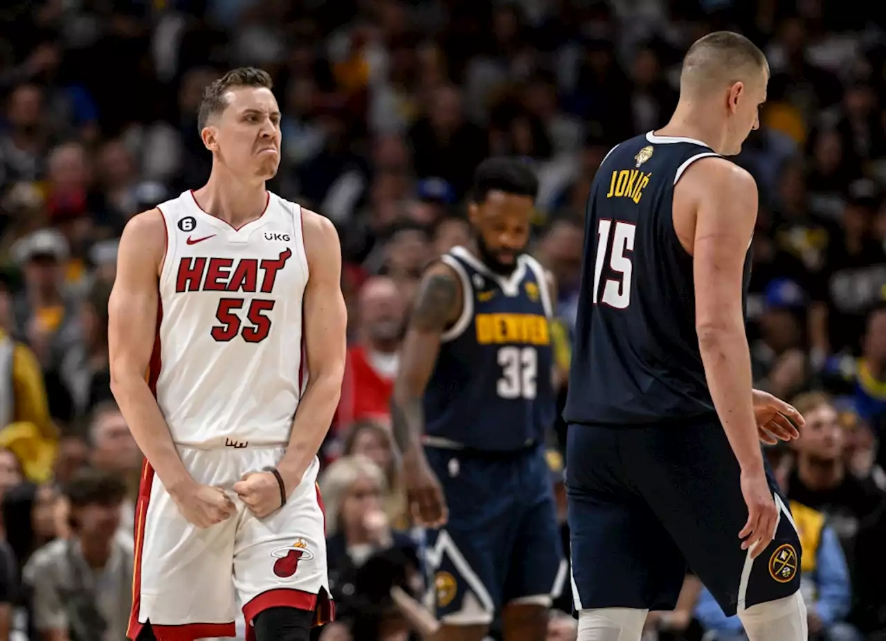 Heat catches fire from 3-point range to steal Game 2 of NBA Finals from Nuggets