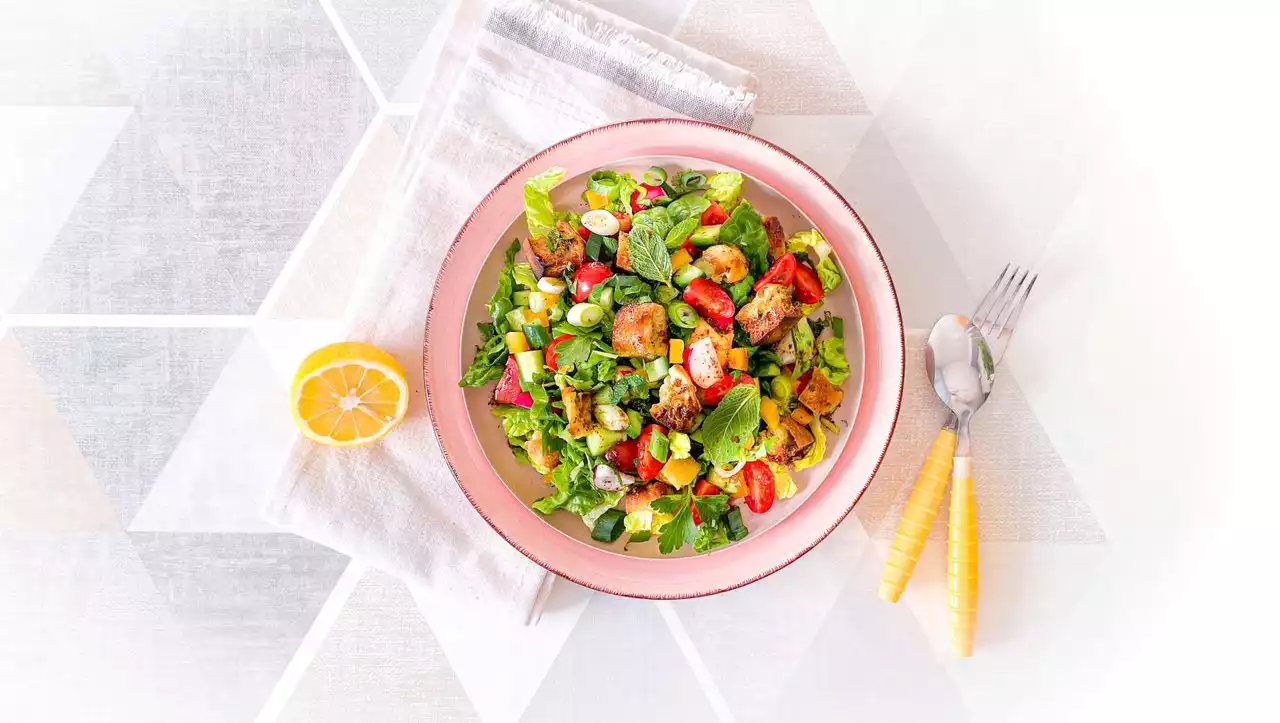 Nervennahrung: Heute gibt es den libanesischen Brotsalat Fattoush