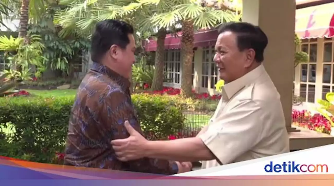 Gerindra Ungkap Erick Thohir Masuk Radar Bakal Cawapres Prabowo