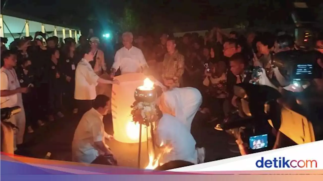 Saat Ganjar, Erick Thohir, Sandiaga dan Gus Yaqut Terbangkan Lampion