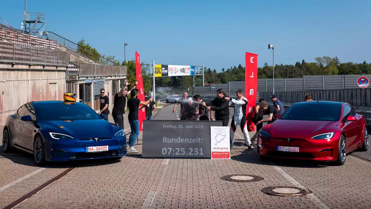 Tesla Model S Plaid Track Package breaks EV Nürburgring record | Evo