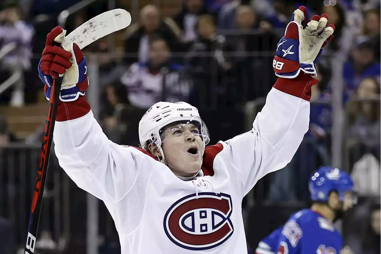 Canadiens sign winger Cole Caufield to an eight-year extension