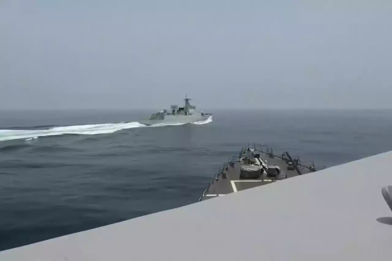 U.S. military releases video showing close-call in Taiwan Strait with Chinese destroyer