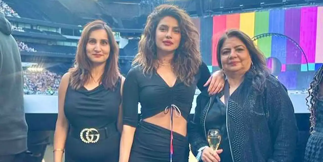 Priyanka Chopra Is Striking in a Cutout Black Dress at Beyoncé’s London Concert