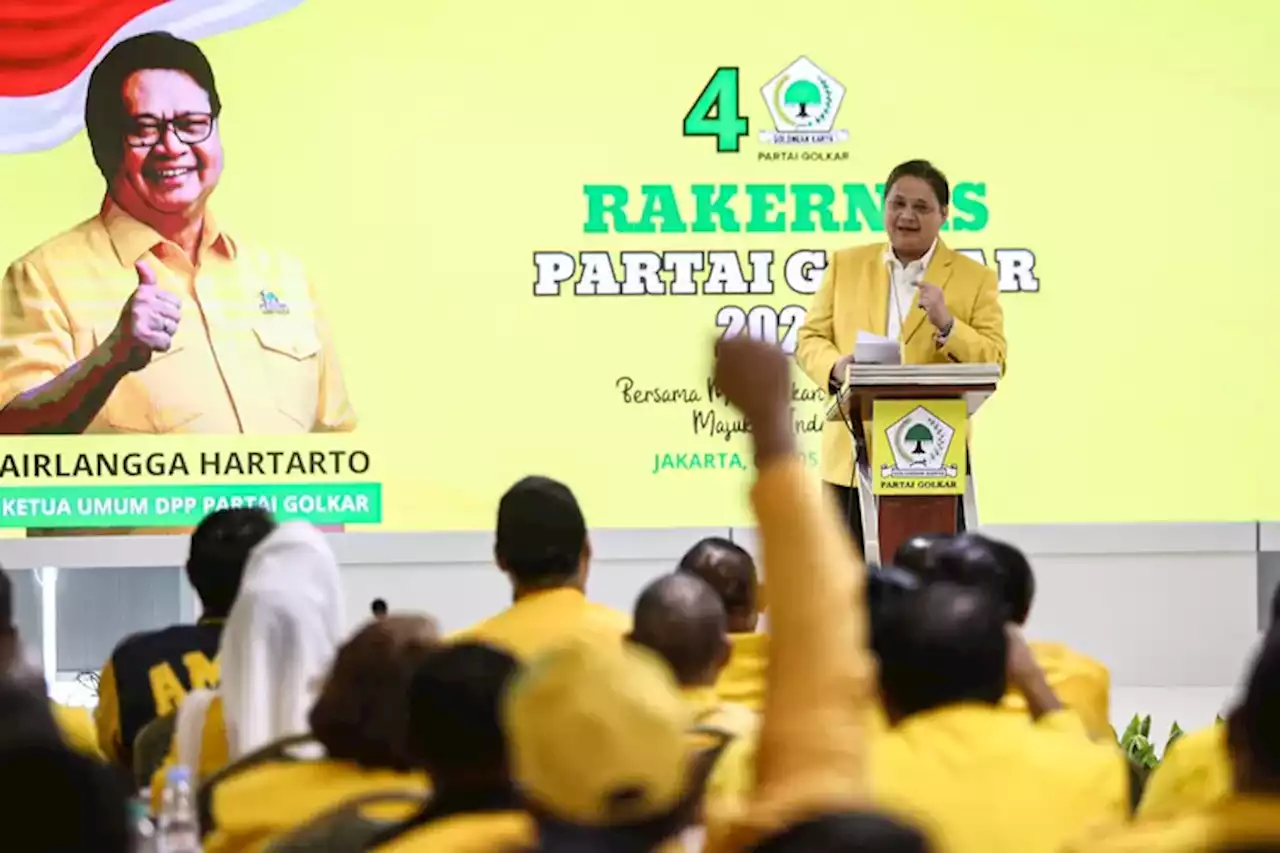 Rakernas Golkar, Kader Beri Mandat Khusus Kepada Airlangga Hartarto terkait Capres-Cawapres - Jawa Pos