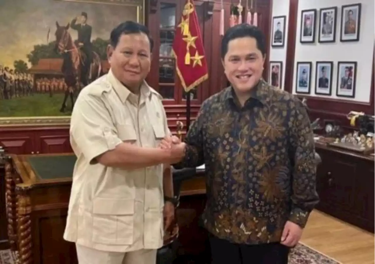 Erick Thohir Makin Dekat dengan Pranowo Subianto