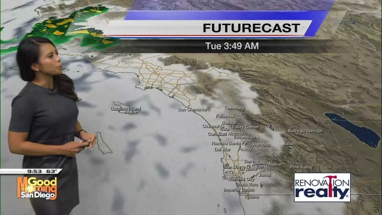 Deep Marine Layer Forecast for San Diego County -