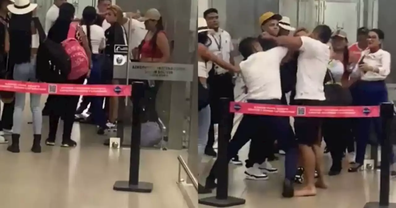 Video: A golpes se fueron pasajeros y empleados de Latam en Santa Marta