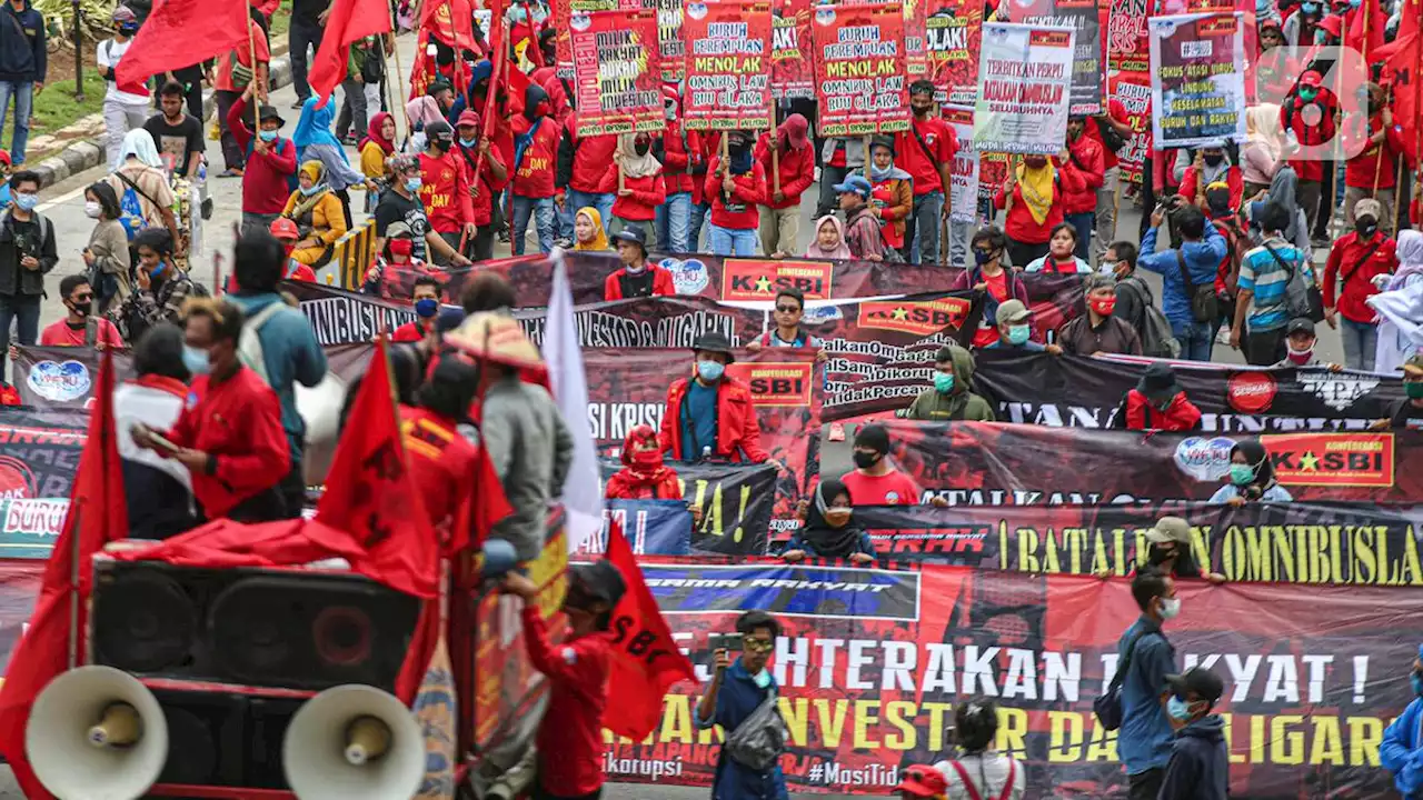 Kawal Sidang Formil UU Cipta Kerja, 2.000 Buruh Bakal Geruduk MK dan Istana Hari Ini