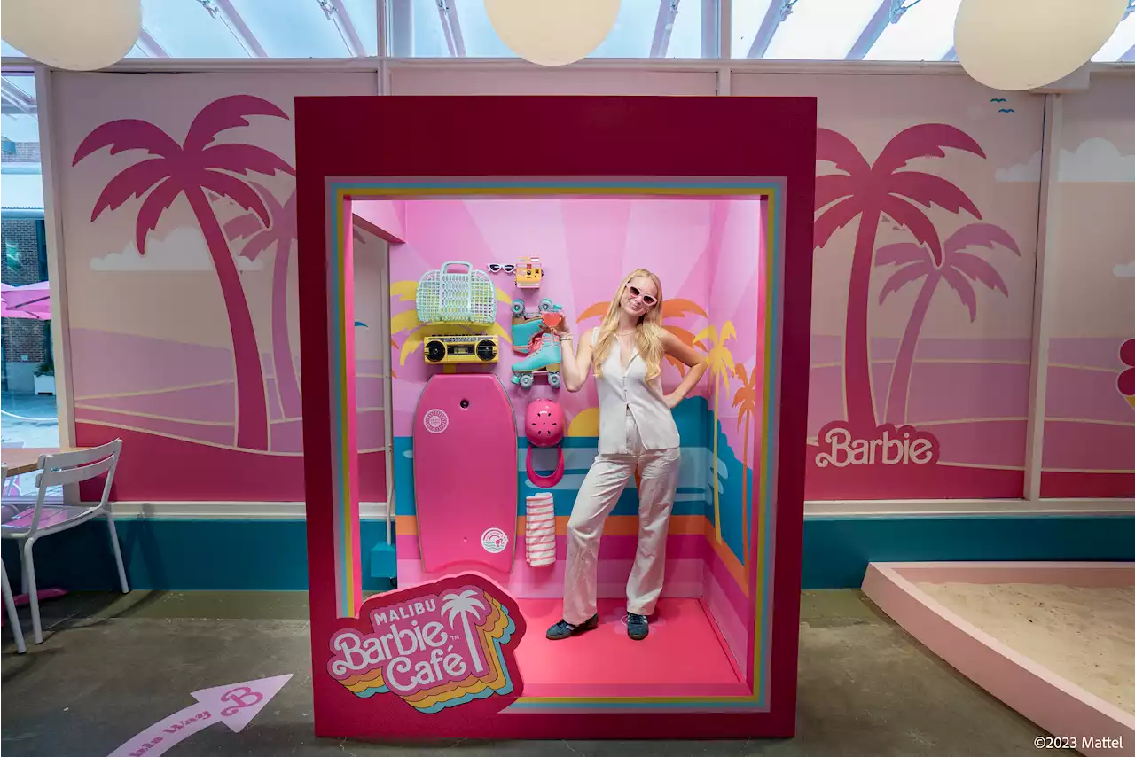 A Malibu Barbie Pop-Up Café opens in Chicago this week. Here's a peek inside