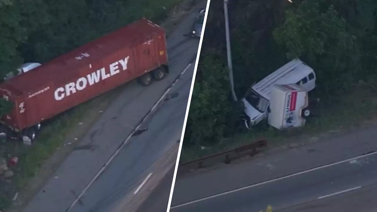 Truck Crash Closes Busy Blue Route (I-476) in Pa. Burbs