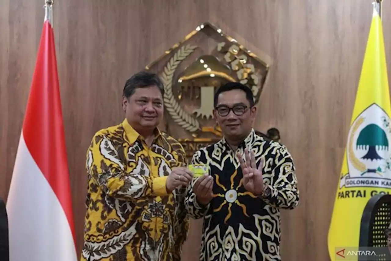 Elektabilitas Lampaui Airlangga sebagai Cawapres, Ridwan Kamil Terserah Golkar