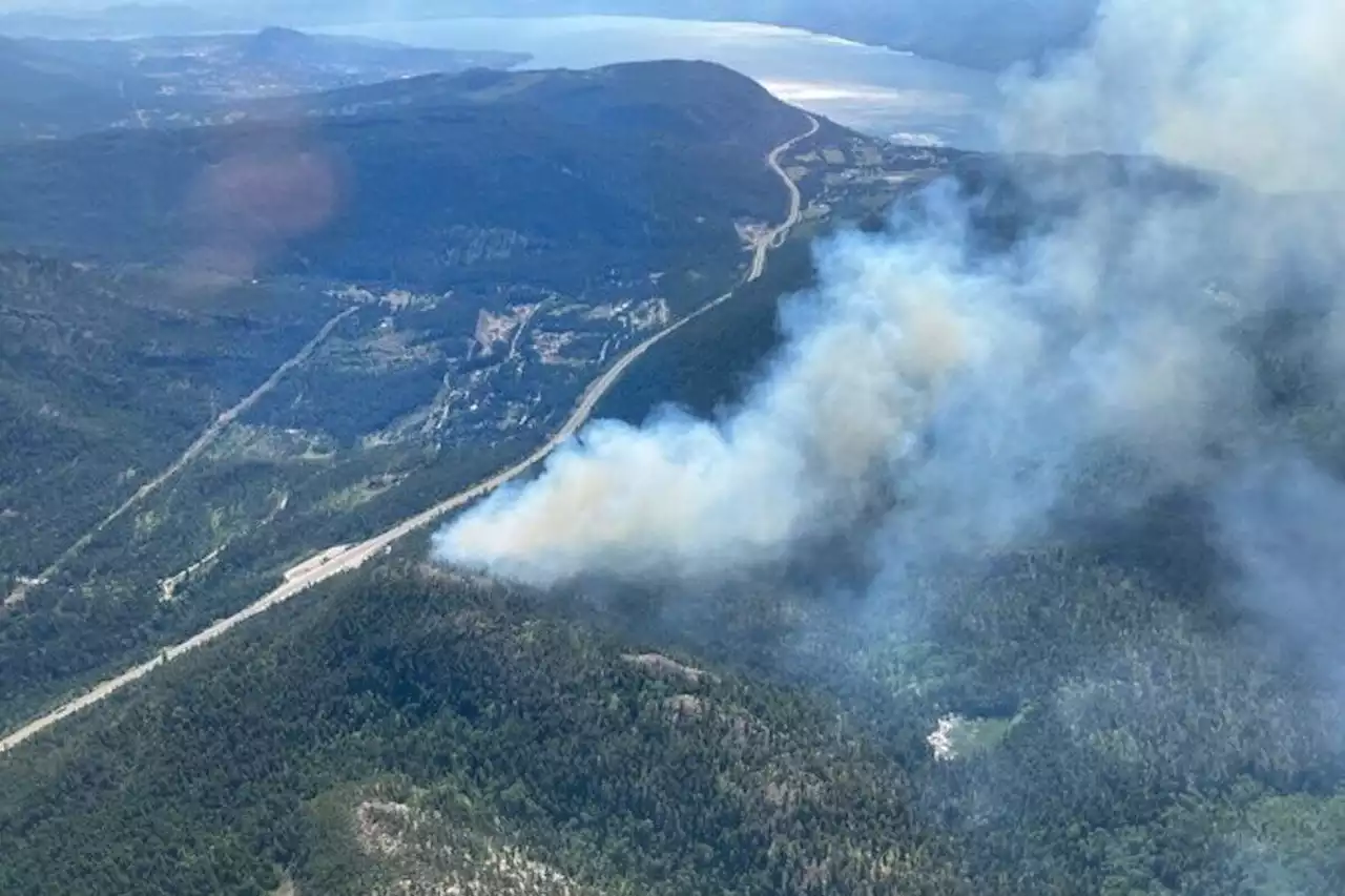 Out-of-control wildfire visible from Okanagan highway - Terrace Standard