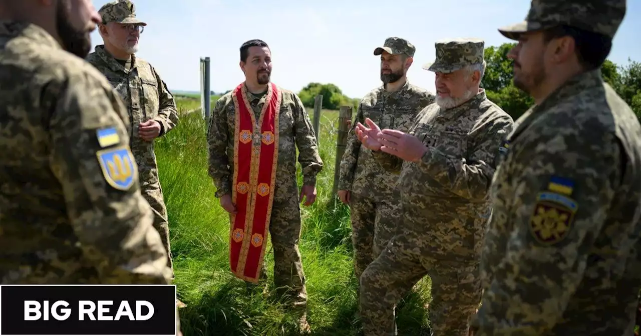 I met Ukrainian military chaplains training for battle with British forces - this is their goal