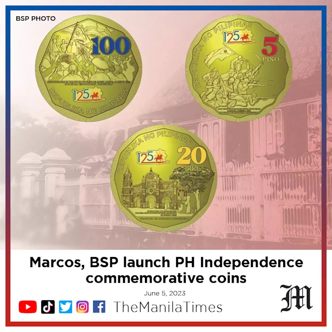 Marcos, BSP launch PH Independence commemorative coins