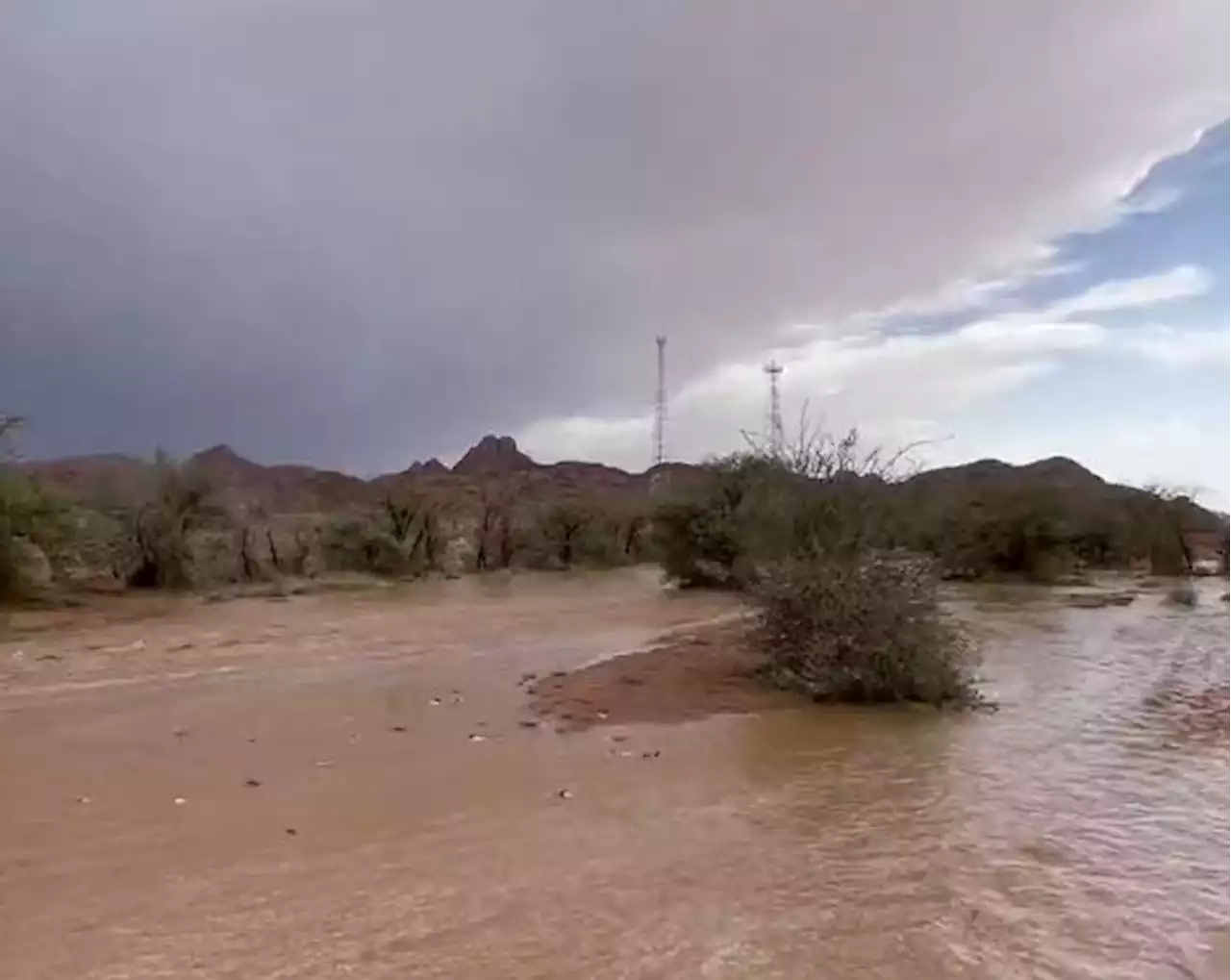 مشاهد مبهجة من سيول قدران جنوب غرب حائل - صحيفة تواصل الالكترونية