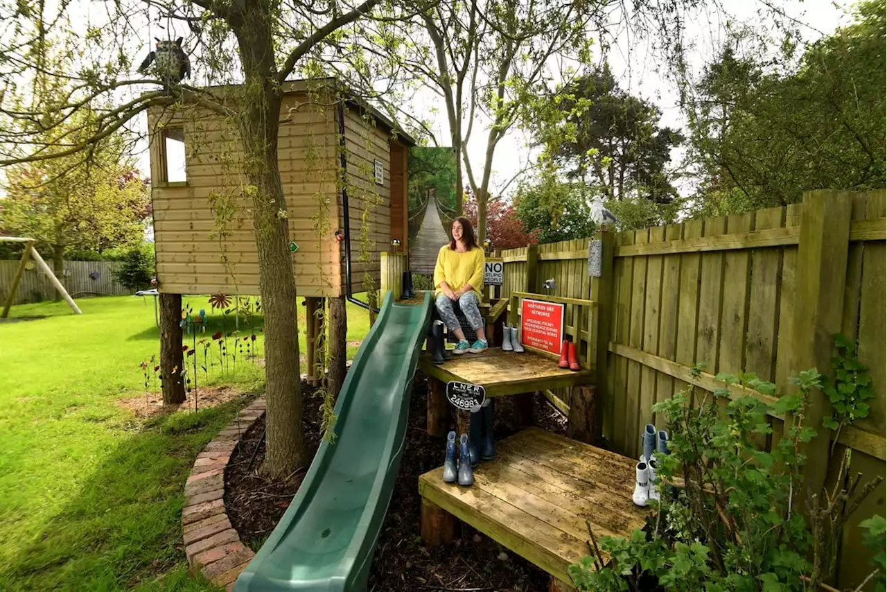 Mum's handmade tree shed makes all the difference to her son who has autism