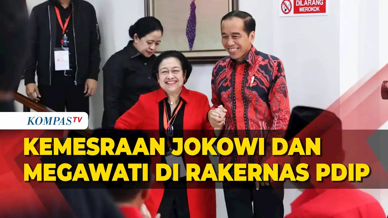 Momen Hangat Megawati dan Jokowi di Rakernas PDIP: Pegangan Tangan hingga Bercanda!