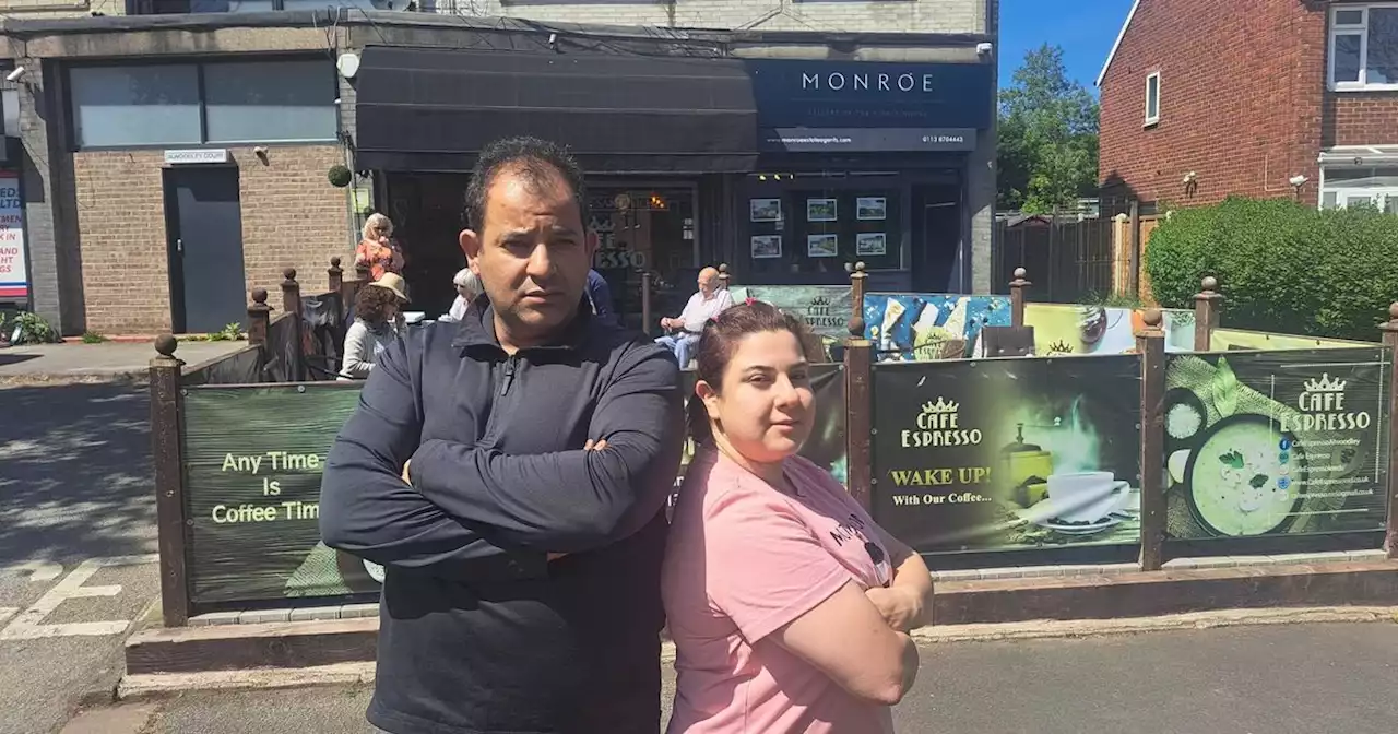 Heartbroken Leeds café owners forced to tear down outdoor seating area