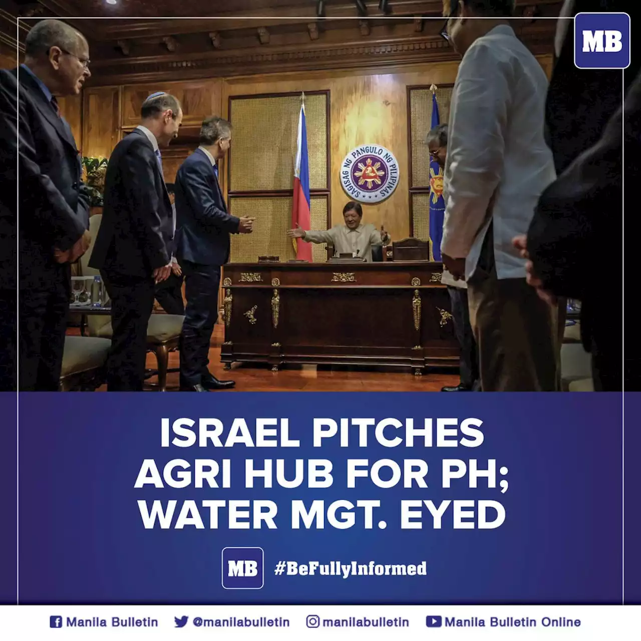 Israel pitches agri hub for PH; water mgt. eyed