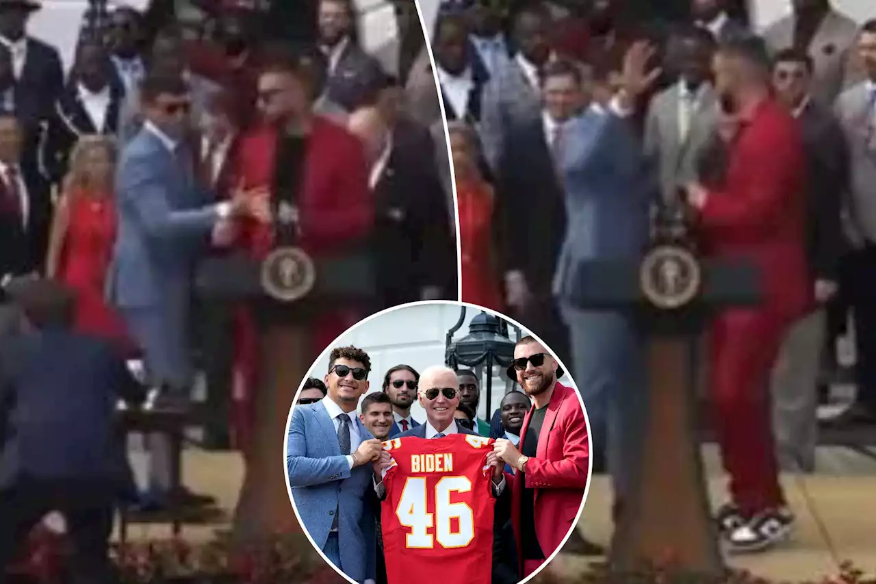 Patrick Mahomes shut down Travis Kelce’s White House speech: ‘I’m sorry’