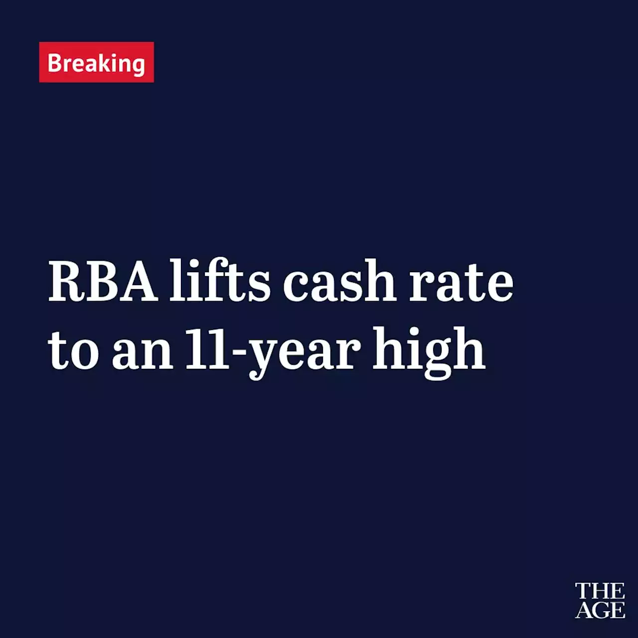‘Difficult to cop’: RBA lifts interest rates to 11-year high of 4.1 per cent