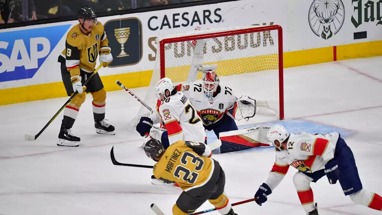 Golden Knights chase Sergei Bobrovsky, rout Panthers in Game 2 of Stanley Cup Final