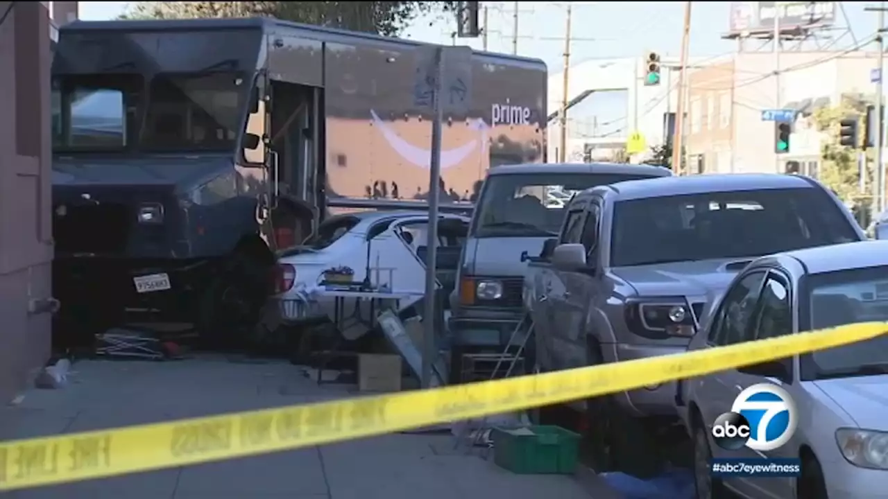 Family announces lawsuit in death of street vendor struck by stolen Amazon truck in South LA