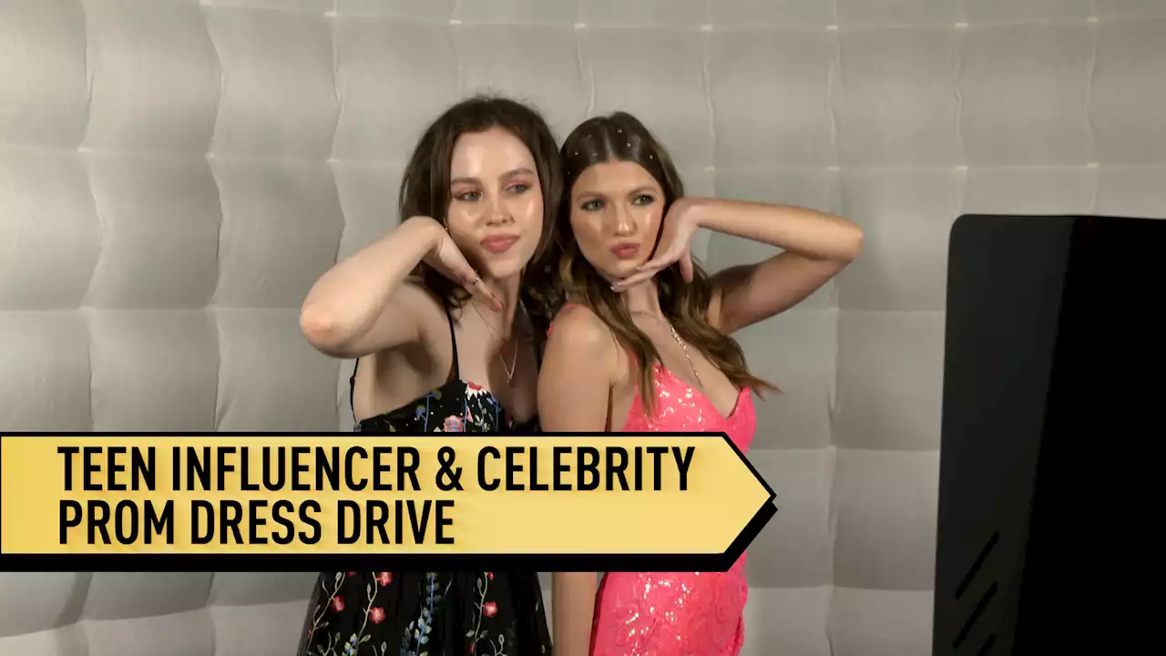 Teen influencers and celebrities gather to collect prom dresses for other teens