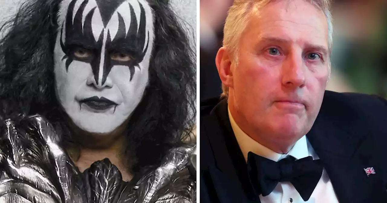 Kiss star Simmons visits Parliament as DUP MP Paisley's guest