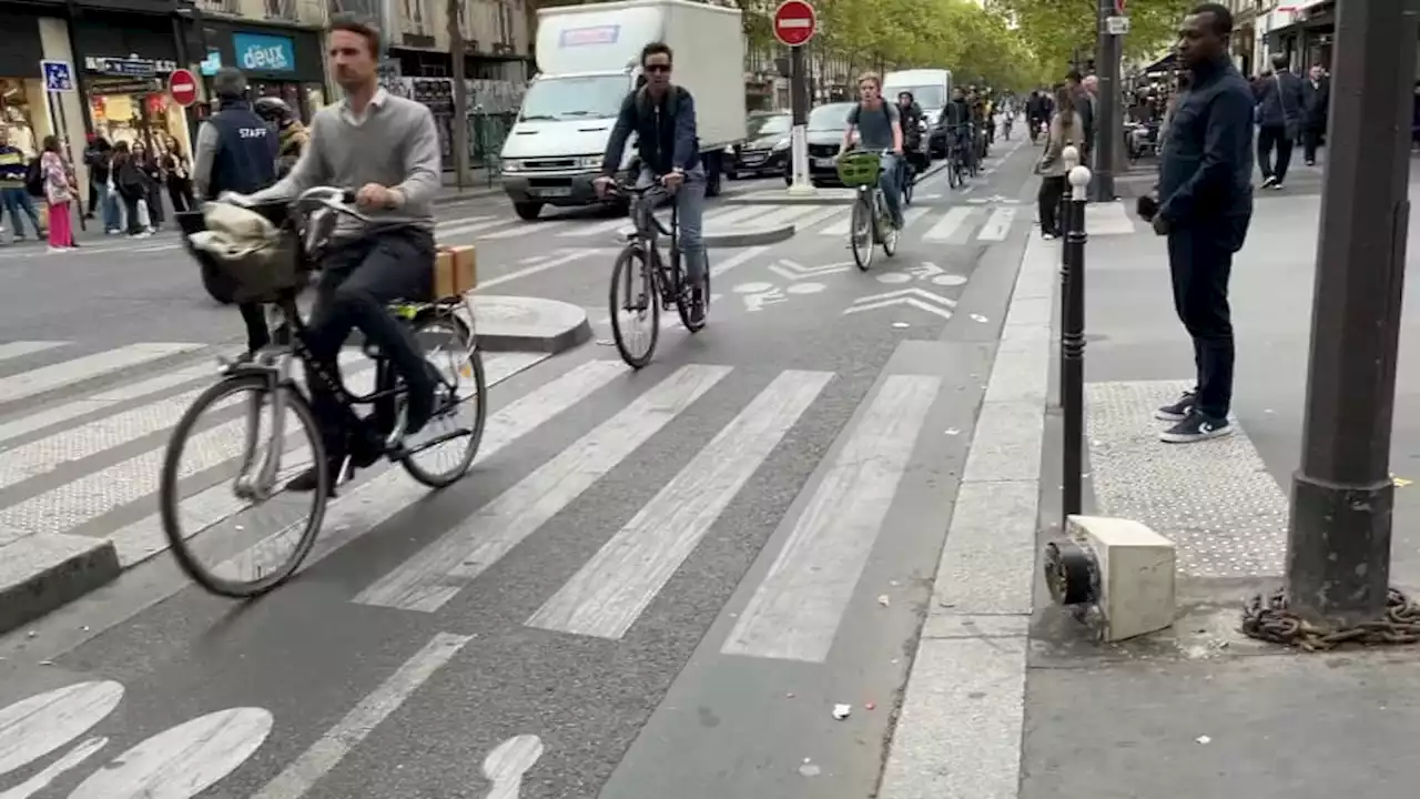 Paris: la barre symbolique des deux millions de passages à vélo sur le boulevard Sébastopol dépassée