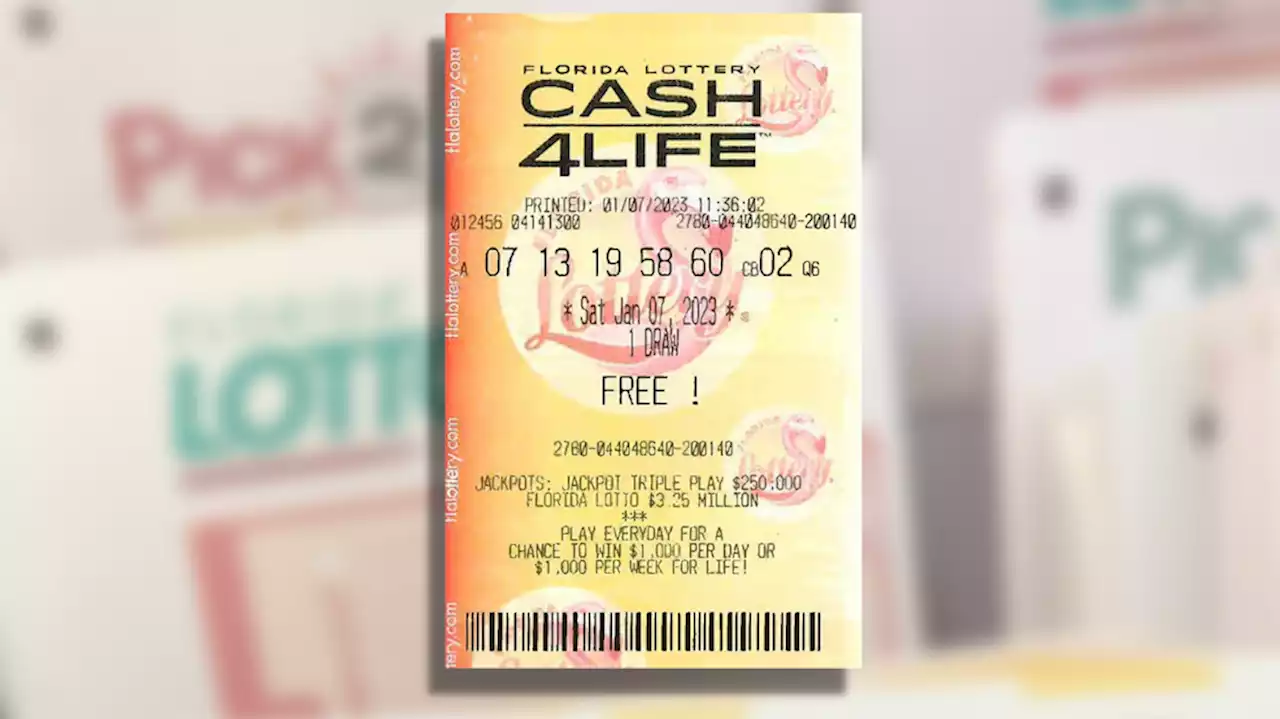 Central Florida man wins $1,000 a week for life from multi-state lottery game