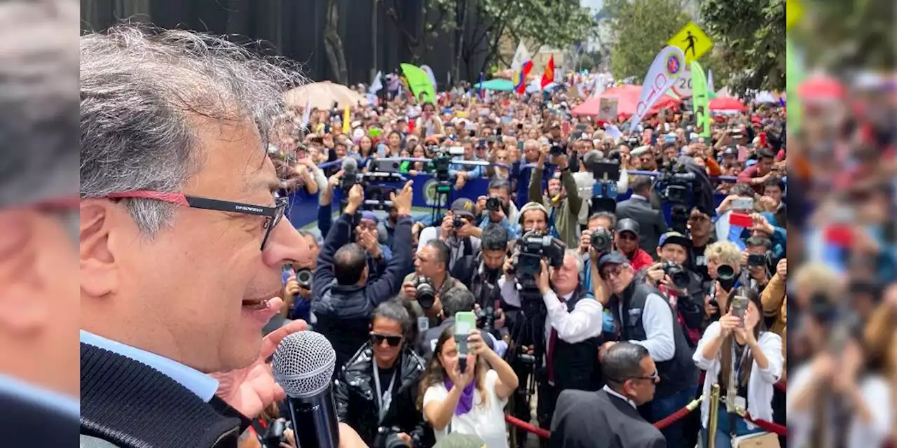 “Acá no va a pasar lo de Pedro Castillo”: contundente discurso de Petro durante las manifestaciones