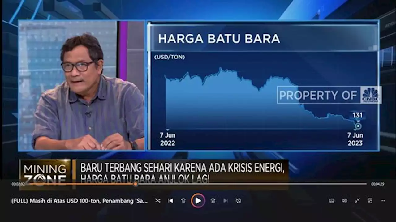 Masih USD 139/ton, Penambang 'Santai' Harga Batu Bara Turun