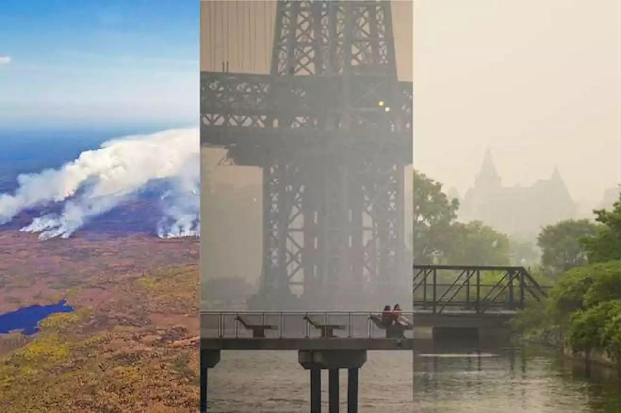 Así se ven los cielos en Estados Unidos por los incendios forestales en Canadá