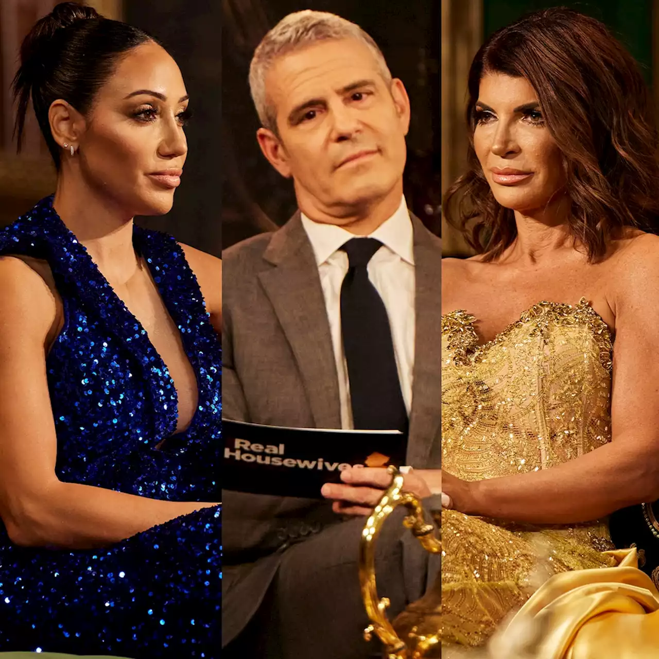 Inside the RHONJ Reunion Fight Between Teresa Giudice, Melissa Gorga That Nearly Broke Andy Cohen - E! Online