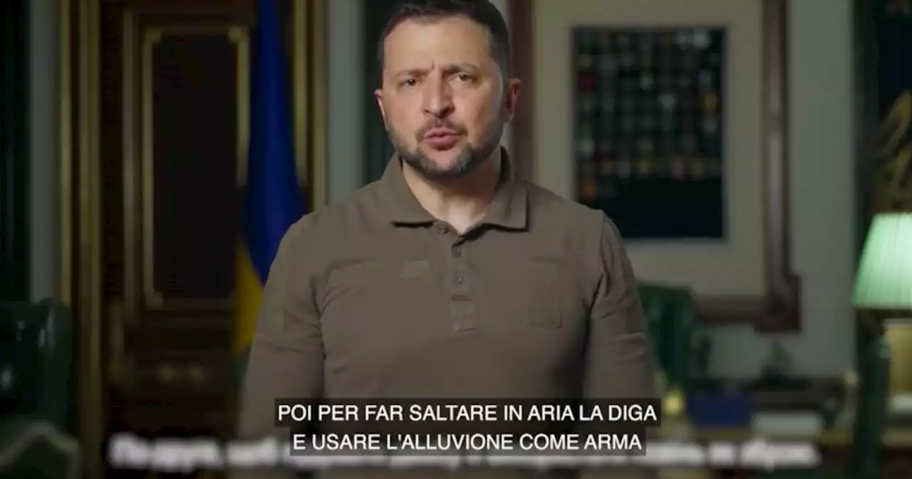 'I russi hanno commesso il più grande crimine di ecocidio sul suolo ucraino': Zelensky accusa Mosca per l'esplosione della diga di Kakhovka - Il Fatto Quotidiano