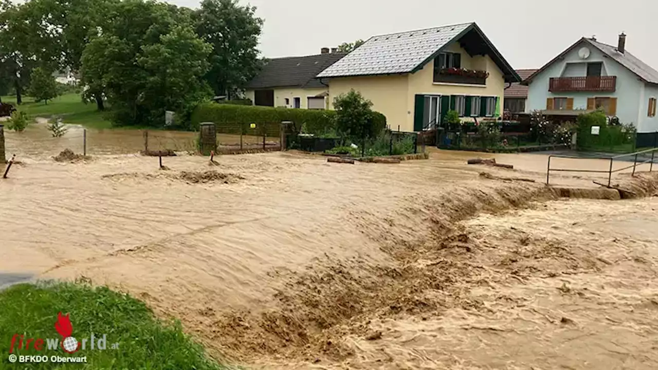 Bgld: Überflutungen und Blitzschäden nach Unwetter im Bezirk Oberwart am 6.6.2023