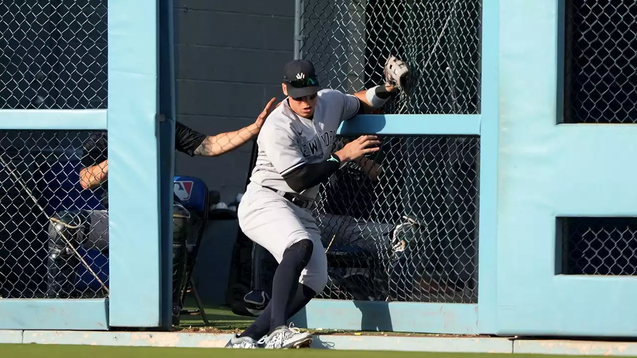 Yankees' Aaron Judge lands on injured list with toe injury from crazy catch against Dodgers