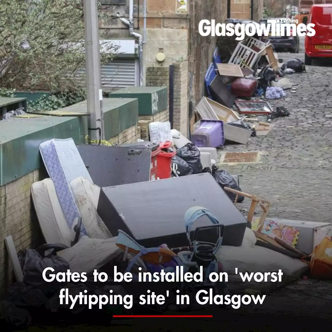 Gates to be installed on 'worst flytipping site' in Glasgow