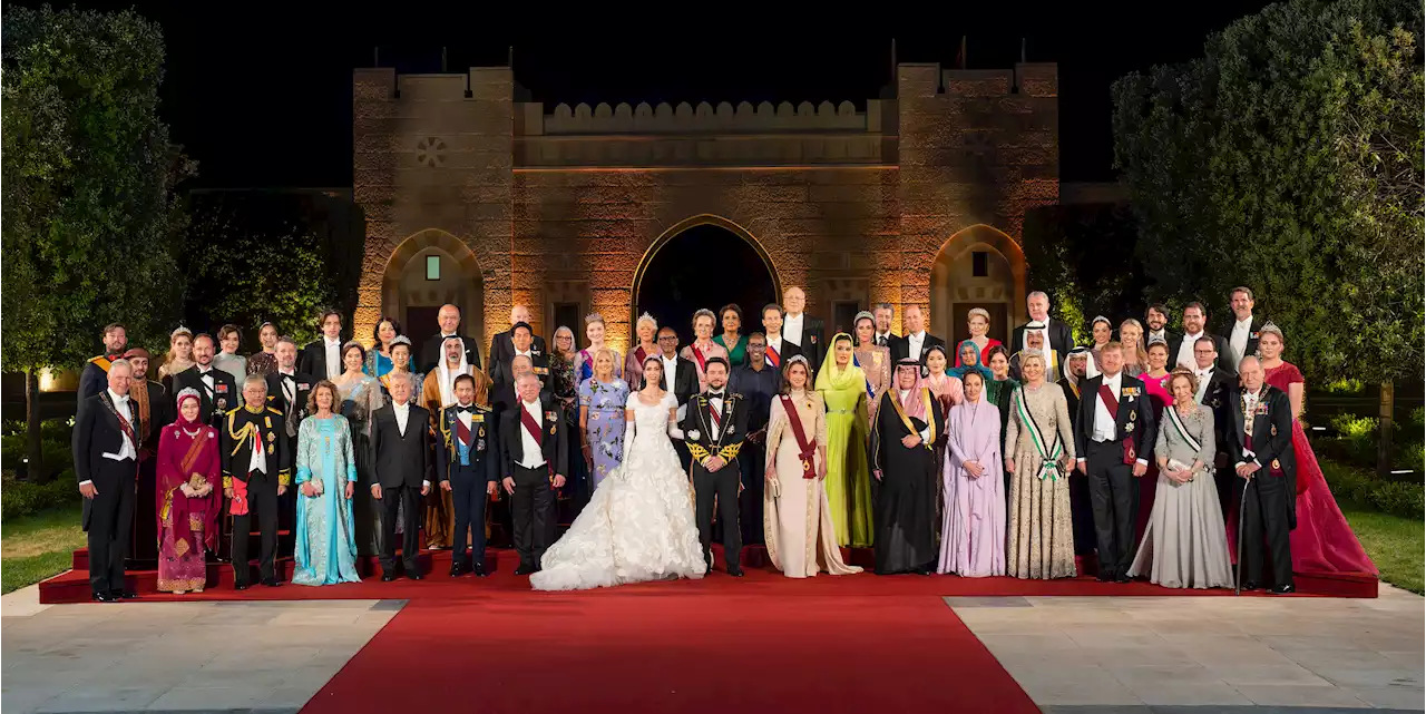 Princess Kate Glows in a Tiara in the Official Wedding Portrait of Prince Hussein and Rajwa Al Saif