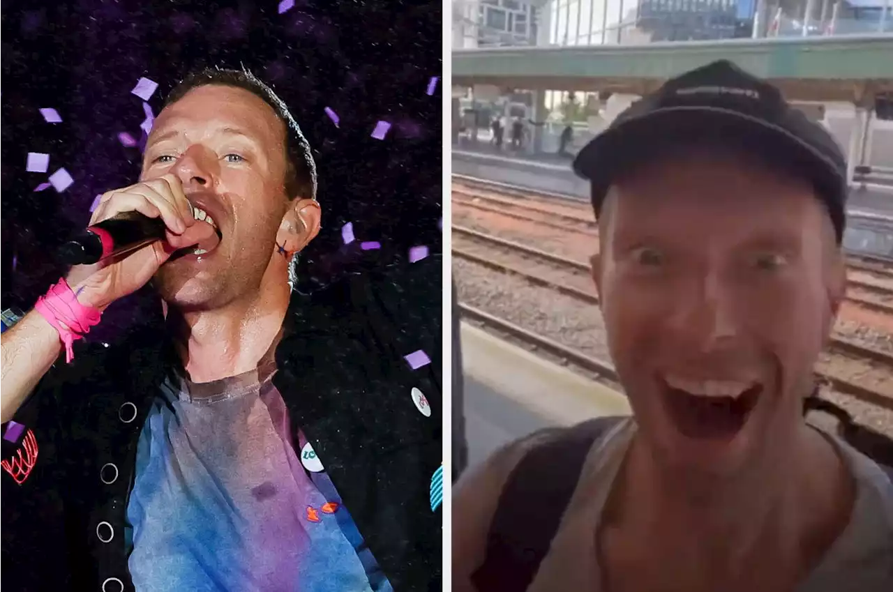 Chris Martin Shocks Coldplay Fans After Being Spotted Catching A Train To His Own Concert