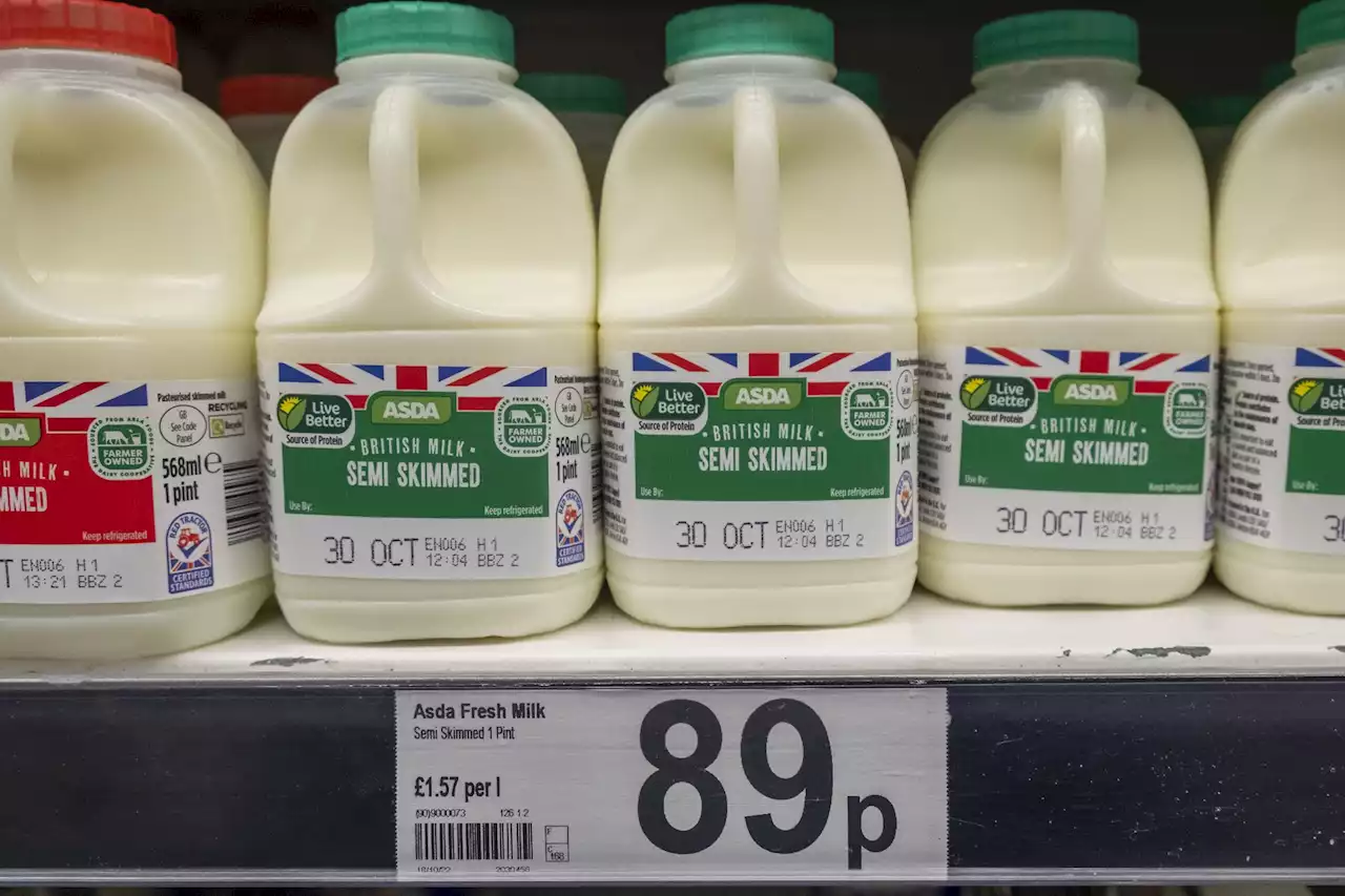 Asda scraps coloured milk bottle tops